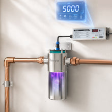 Wall-mounted GX-LED-12 with 5000-hour countdown display and serviceable LED module