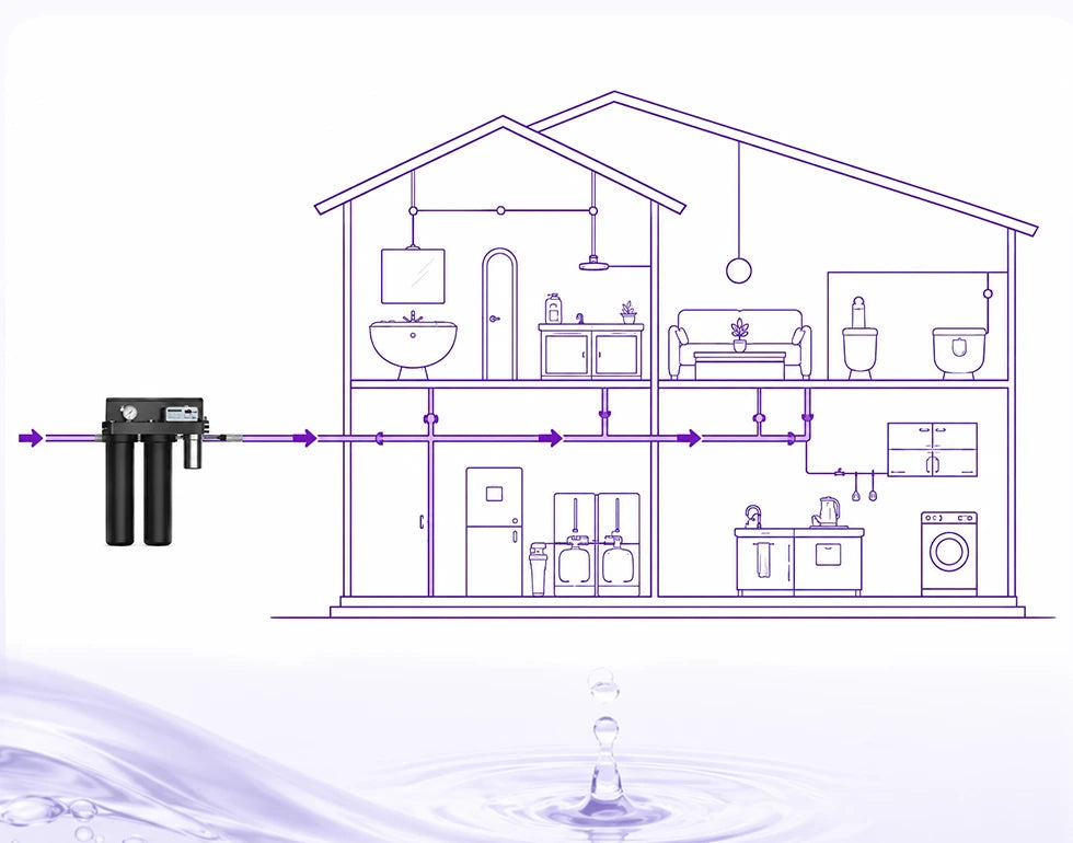 V20T point-of-entry system supplying household plumbing