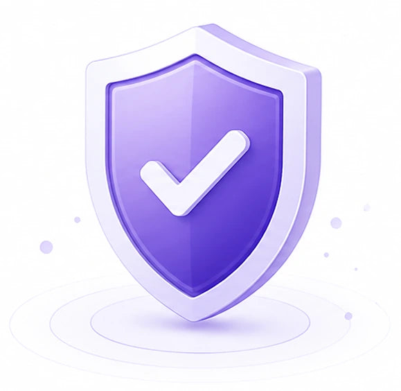 Purple after-sales support shield, original V20T PSD artwork